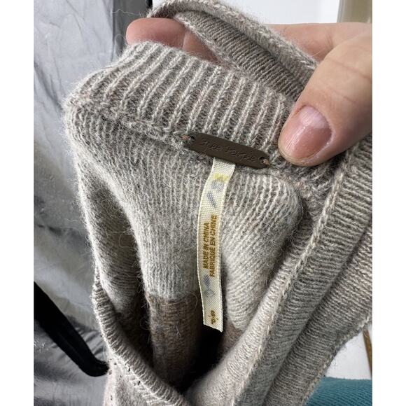 Free People Small Women School Girl Wool Angora Blend Jumper Striped Dress TS7 - Picture 4 of 8